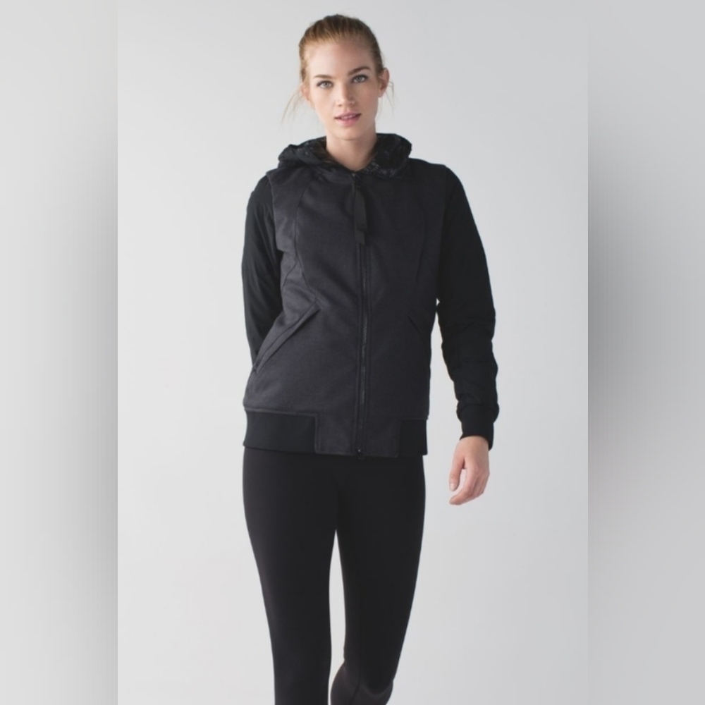 Lululemon Chilly Bomber *Black / Heathered  Deep Coal